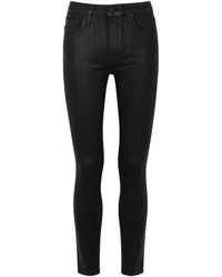 PAIGE - Hoxton Ankle Coated Skinny Jeans - Lyst