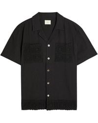 CHE - Inigo Crot-Trim Cotton And Linen-Blend Shirt - Lyst