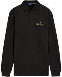 Polo Ralph Lauren - Logo-Embroidered Cotton-Blend Polo Sweatshirt - Lyst