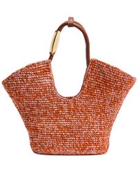 Zimmermann - Goldentime Crochet Raffia Tote - Lyst