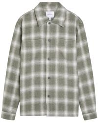 Raith - Vienna Plaid Brushed Wool-Blend Overshirt - Lyst