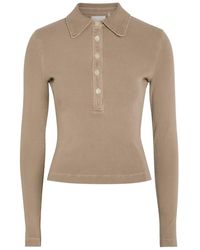Citizens of Humanity - Brea 60S Ribbed Stretch-Knit Polo Top - Lyst