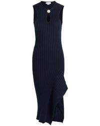 Stella McCartney - Ribbed Cotton Midi Dress - Lyst