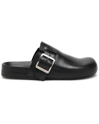 Loewe - Ease Buckle Leather Sliders - Lyst