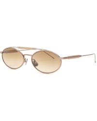 Brunello Cucinelli - Aviator-Style Oval Sunglasses - Lyst
