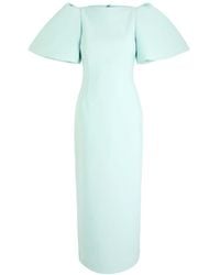 Solace London - Lora Crepe Midi Dress - Lyst