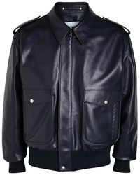 Givenchy - Padded Leather Bomber Jacket - Lyst
