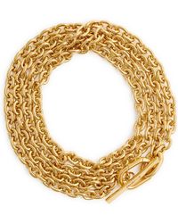 Rabanne - Xs Link Layered Necklace - Lyst