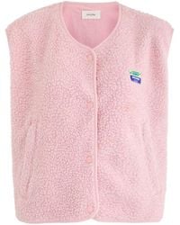 American Vintage - Hoktown Logo Fleece Gilet - Lyst