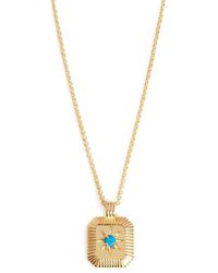 Missoma - December Birthstone 18Kt-Plated Necklace - Lyst