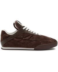 Chloé - Kick Quilted Suede Sneakers - Lyst