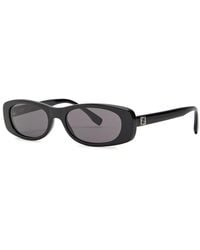Fendi - Narrow Rectangle-Frame Sunglasses - Lyst