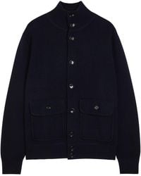 Allude - Turtle-Neck Wool And Cashmere-Blend Cardigan - Lyst