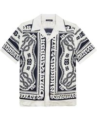 Dolce & Gabbana - Printed Silk-satin Shirt - Lyst