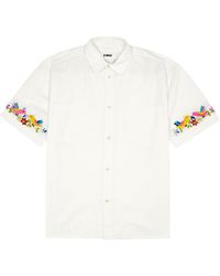 YMC - Mitchum Embroidered Cotton-Blend Shirt - Lyst