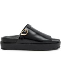 Ancient Greek Sandals - Arachova Leather Flatform Sliders - Lyst