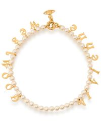 Vivienne Westwood - Leanne Letter-Charm Necklace - Lyst