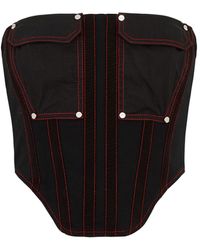 Dion Lee - Hongbao Stretch-cotton Corset Top - Lyst