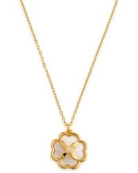 Kate Spade - Heritage Bloom-Plated Necklace - Lyst