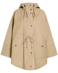 Moncler - Brunnera Logo-Appliquéd Cotton-Blend Parka Coat - Lyst