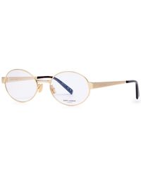 Saint Laurent - Round-Frame Optical Glasses - Lyst
