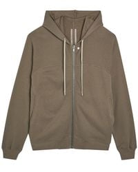 Rick Owens - Felpa Hooded Cotton Sweatshirt - Lyst