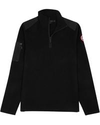 Canada Goose - Stormont Panelled Half-zip Wool Sweatshirt - Lyst