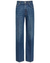 Stella McCartney - Embroidered Straight-Leg Jeans - Lyst