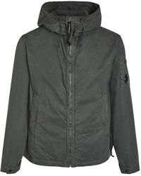 C.P. Company - Hooded Brushed Cotton-Poplin Jacket - Lyst