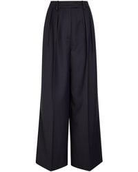 Anine Bing - Lou Wide-Leg Woven Trousers - Lyst