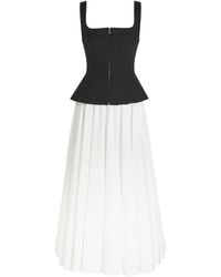 Jonathan Simkhai - Jolynn Colour-Blocked Woven Maxi Dress - Lyst