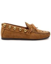 Isabel Marant - Fitza Studded Suede Loafers - Lyst