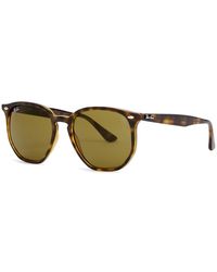 Ray-Ban - Tortoiseshell Oversized Sunglasses - Lyst