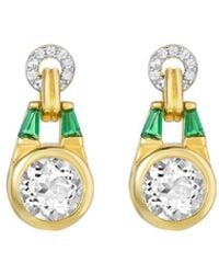 V By Laura Vann - Laura Vann 18Kt Vermeil Drop Earrings - Lyst