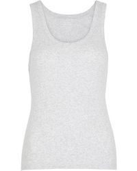 COLORFUL STANDARD - Ribbed Stretch-cotton Tank - Lyst