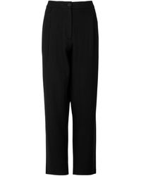 Eileen Fisher - Tapered-leg Wool Trousers - Lyst