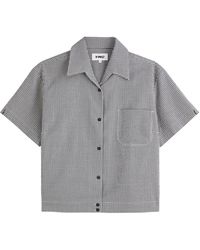 YMC - Wanda Checked Cotton-Blend Shirt - Lyst