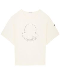 Moncler - Rope Logo-Appliquéd Cotton T-Shirt - Lyst