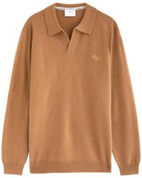 Percival - Network Wool-Blend Polo Jumper - Lyst