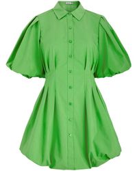 Jonathan Simkhai - Cleo Cotton-Blend Poplin Mini Shirt Dress - Lyst