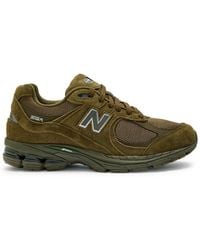 New Balance - 2002R Panelled Suede And Mesh-Knit Sneakers - Lyst