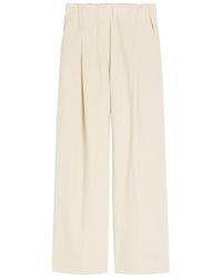 Dries Van Noten - Pila Pinstriped Wide-Leg Cotton-Blend Trousers - Lyst