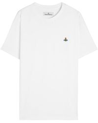 Vivienne Westwood - Classic Logo Stretch-Cotton T-Shirt - Lyst