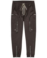 Rick Owens - Bauhaus Stretch-Cotton Cargo Trousers - Lyst