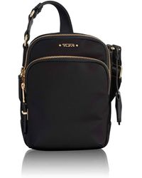 tumi black purse