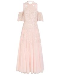 Needle & Thread - Sequin-Embellished Halterneck Tulle Gown - Lyst