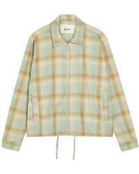 Forét - Loft Checked Cotton Overshirt - Lyst
