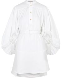 Palmer//Harding - Tender Cotton-Poplin Mini Dress - Lyst