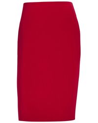 Saint Laurent - Woven Midi Skirt - Lyst