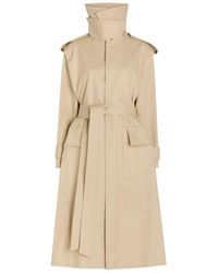 Victoria Beckham - Philippa Belted Cotton Trench Coat - Lyst